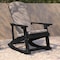 Flash Furniture Black Adirondack Rockers - Cream Cushions, 2PK 2-JJ-C14705-CSNCR-BK-GG - alternate 5